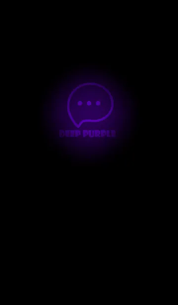 [LINE着せ替え] Deep Purple Neon Theme V3 (JP)の画像1