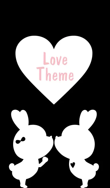 [LINE着せ替え] LOVE THEME Black and White 31の画像1