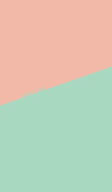 [LINE着せ替え] SIMPLE TWO TONE // MINT x PINKの画像1