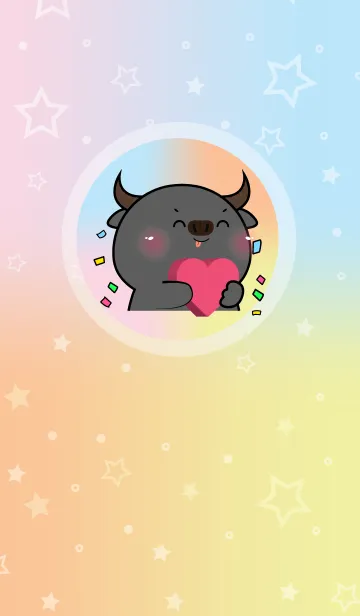 [LINE着せ替え] Simple Buffalo & Pastel Theme (JP)の画像1