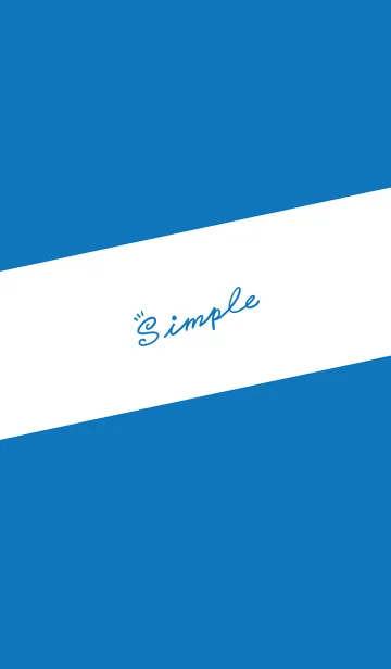 [LINE着せ替え] Simple Lines-Blue.White.Jの画像1