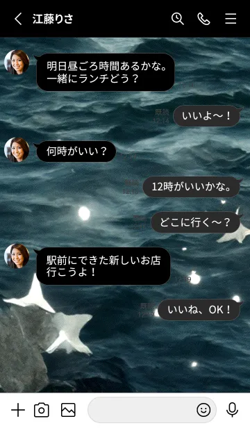 [LINE着せ替え] 夜の月 月の海 #4j20_1。の画像3