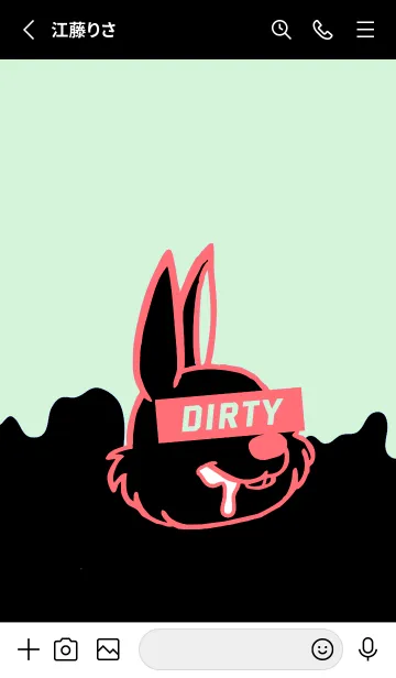 [LINE着せ替え] ダーティ ラビット 113の画像2