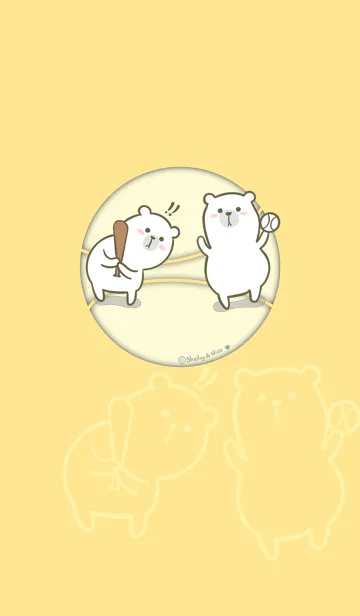 [LINE着せ替え] Here Comes Bears J-Lemon Towerの画像1