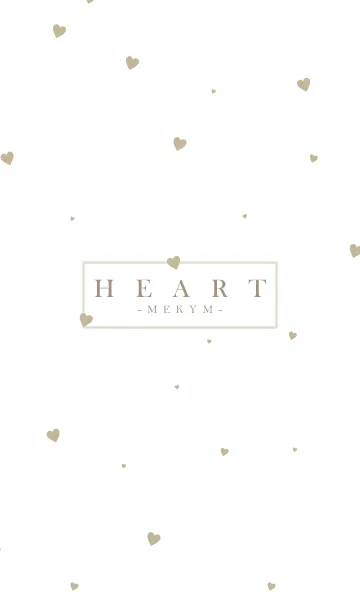 [LINE着せ替え] HEART BEIGE-SIMPLE.MEKYM 3の画像1