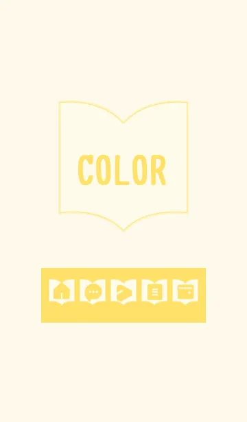 [LINE着せ替え] yellow color Q09の画像1