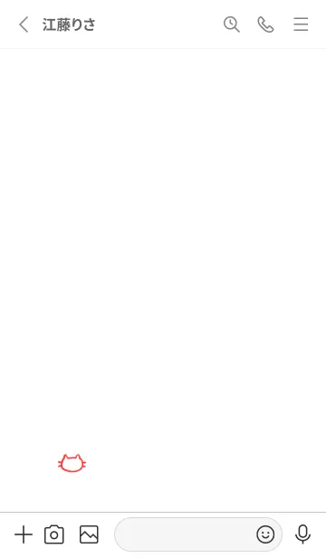 [LINE着せ替え] 落書きにゃん(ホワイト2-01)の画像2