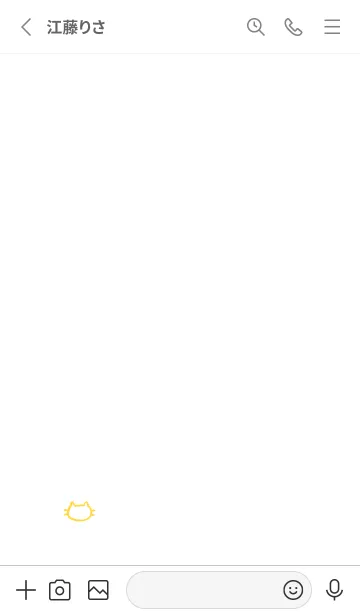 [LINE着せ替え] 落書きにゃん(ホワイト2-03)の画像2