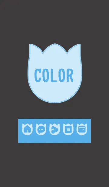 [LINE着せ替え] blue color R10の画像1