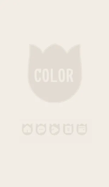 [LINE着せ替え] brown color R07の画像1