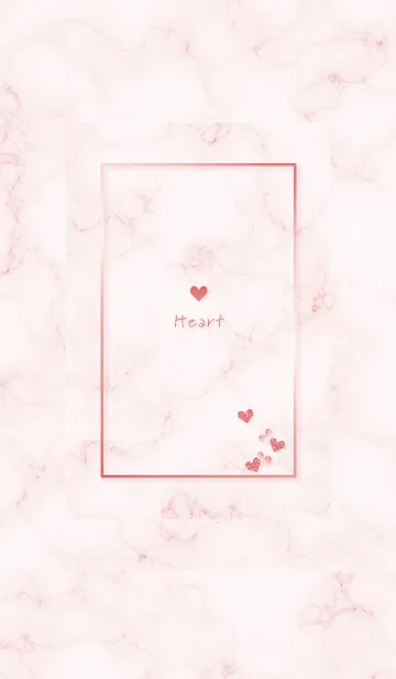 [LINE着せ替え] ハートとマーブル2♥レッド13_1の画像1