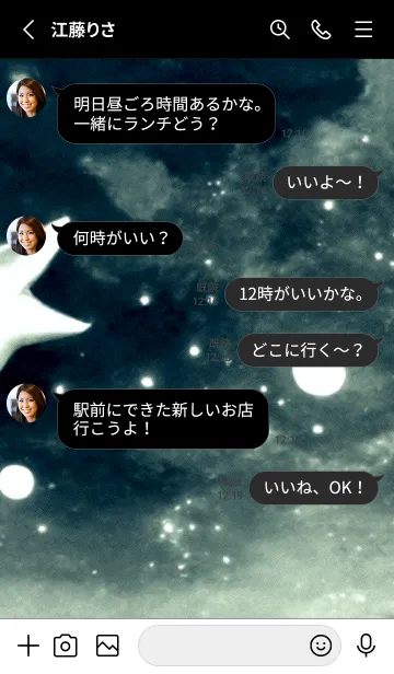 [LINE着せ替え] 夜の月 月の海 #4j19_24。の画像3