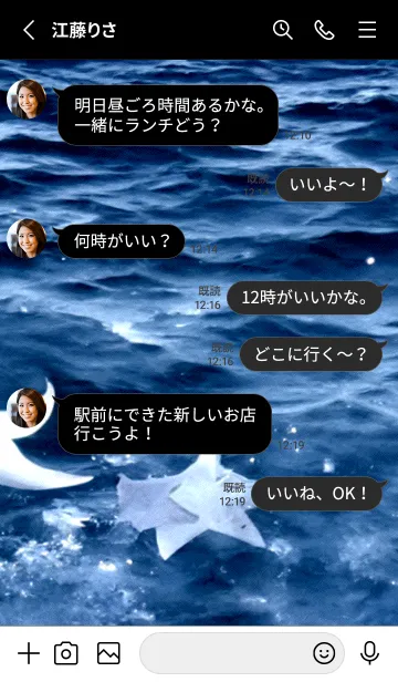 [LINE着せ替え] 夜の月 月の海 #4j19_15。の画像3