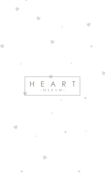 [LINE着せ替え] HEART GRAY-SIMPLE.MEKYM 3の画像1
