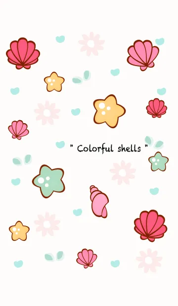 [LINE着せ替え] Colorful shells 4の画像1