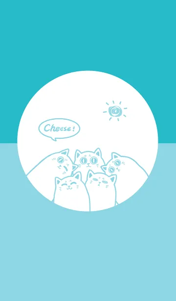 [LINE着せ替え] Meow...Cheese！ J-Lake Blueの画像1