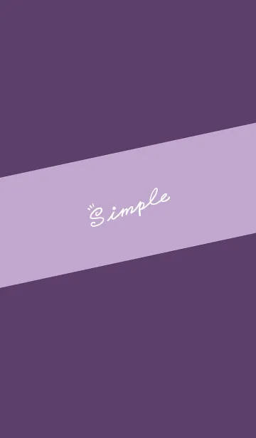 [LINE着せ替え] Simple Lines-Dark Purple.Gray Purple Jの画像1