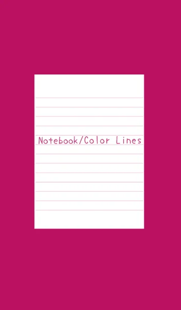 [LINE着せ替え] カラーラインのノート/レッド/ブラックの画像1