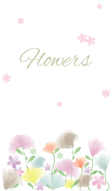[LINE着せ替え] F l o w e r s - Pretty 27 -の画像1