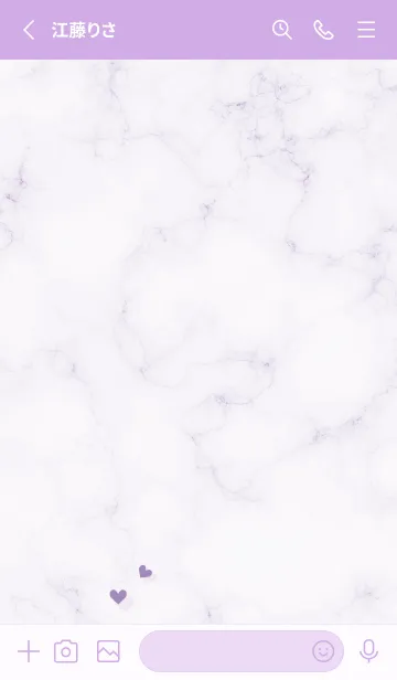 [LINE着せ替え] ハートとマーブル2♥バイオレット09_1の画像2