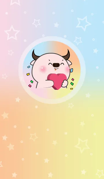 [LINE着せ替え] Simple Pink Buffalo & Pastel Theme (JP)の画像1