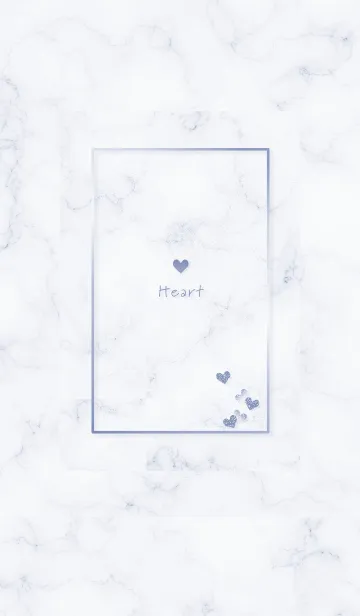 [LINE着せ替え] ハートとマーブル2♥パープル08_1の画像1