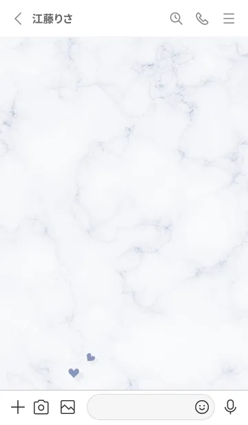 [LINE着せ替え] ハートとマーブル2♥パープル08_1の画像2