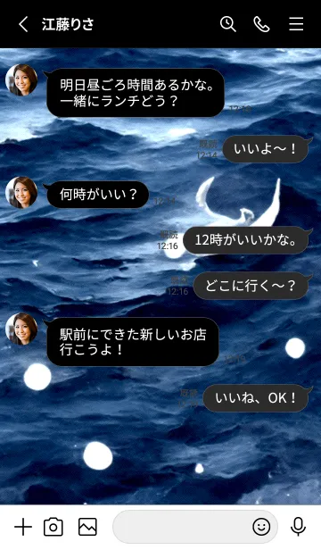 [LINE着せ替え] 夜の月 月の海 #4j20_3。の画像3