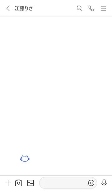 [LINE着せ替え] 落書きにゃん(ホワイト2-08)の画像2