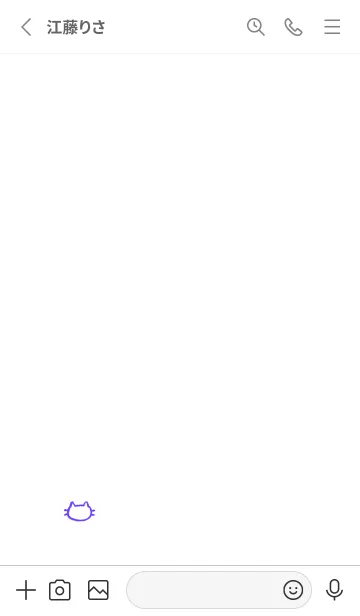 [LINE着せ替え] 落書きにゃん(ホワイト2-09)の画像2