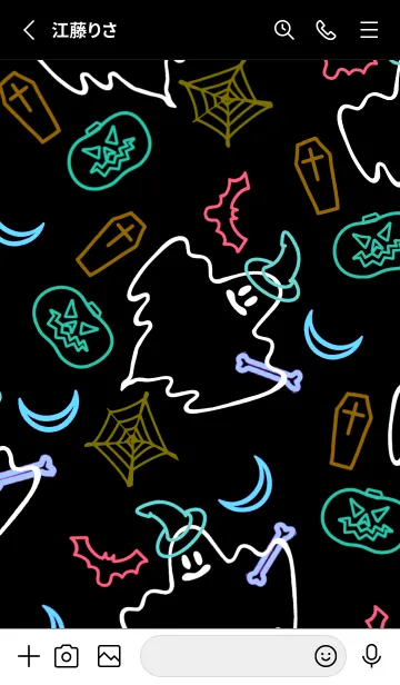 [LINE着せ替え] ネオンカラー ハローウィン 30の画像2