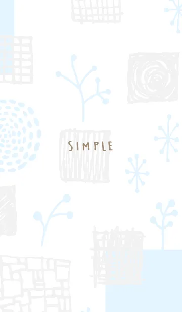 [LINE着せ替え] おしゃれ グレーとブルー2の画像1