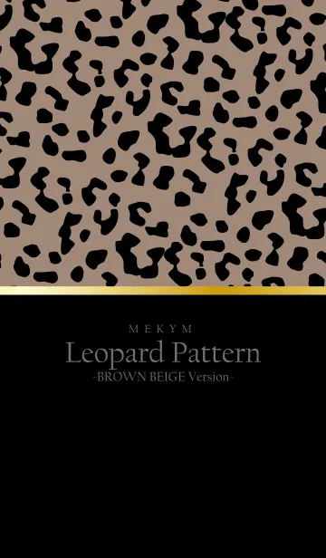[LINE着せ替え] Leopard Pattern-BROWN BEIGE Version 23の画像1