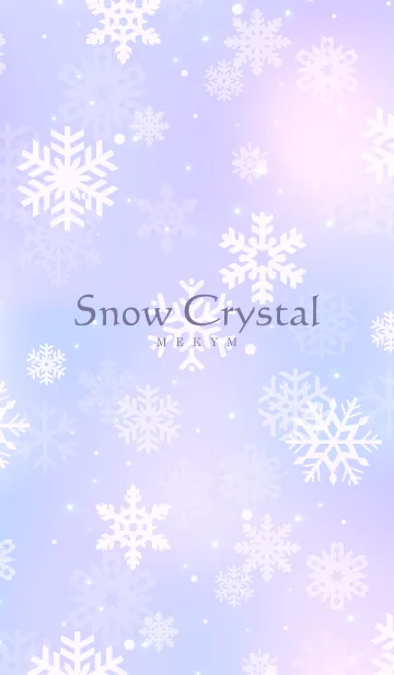 [LINE着せ替え] Snow Crystal-PURPLE.MEKYMの画像1