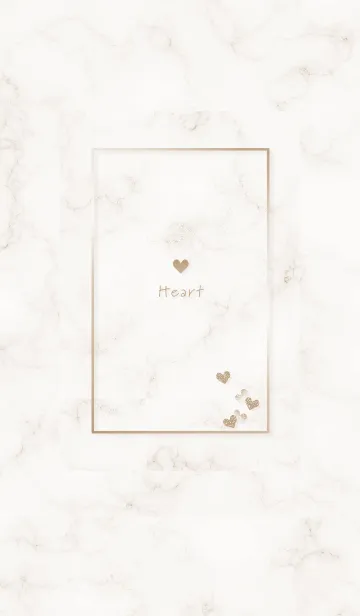 [LINE着せ替え] ハートとマーブル2♥ブラウン02_1の画像1