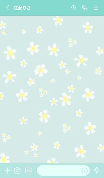 [LINE着せ替え] 白い小花が舞う10の画像2