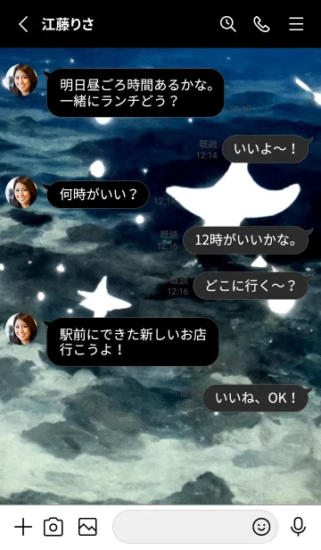 [LINE着せ替え] 夜の月 月の海 #4j20_14。の画像3