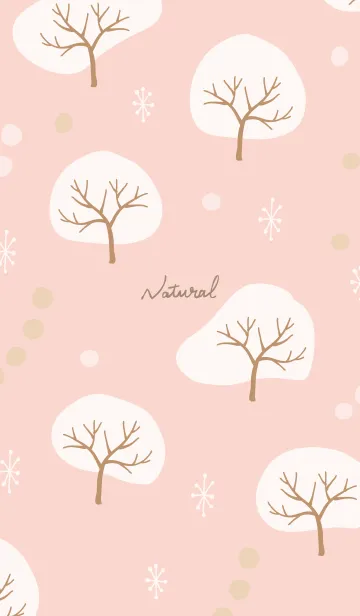 [LINE着せ替え] 木々 ピンク3の画像1