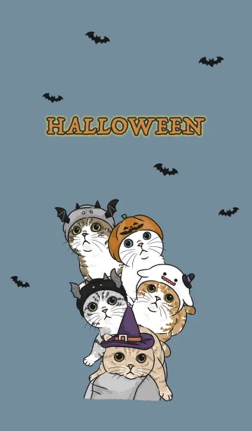 [LINE着せ替え] meow's halloween2 / denim .jpの画像1