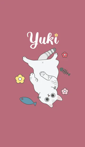 [LINE着せ替え] Yuki the Cat: Lazy Lifeの画像1
