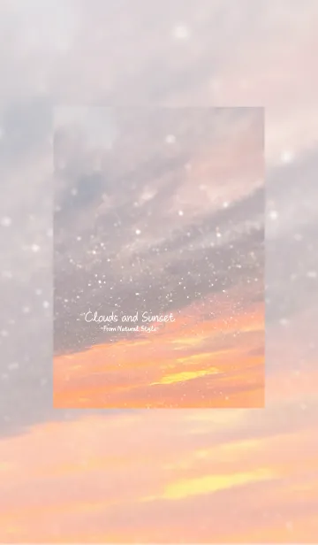 [LINE着せ替え] Cloud ＆ Sunset / ナチュラルスタイルの画像1