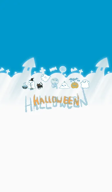 [LINE着せ替え] Halloween Carnival - Blueの画像1