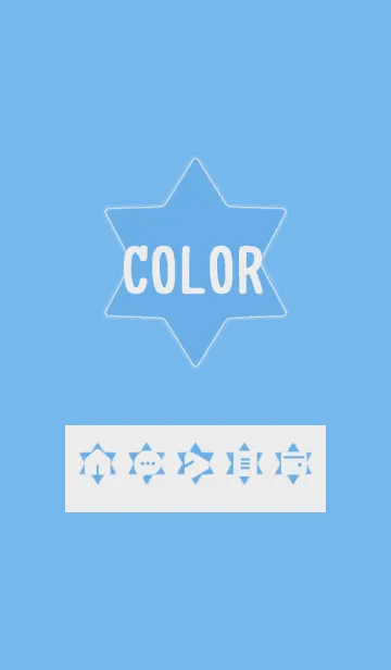 [LINE着せ替え] blue color S06の画像1