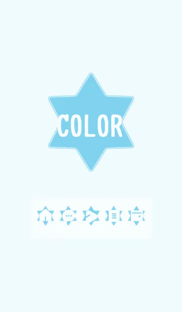 [LINE着せ替え] blue color S08の画像1