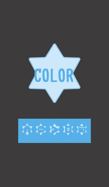 [LINE着せ替え] blue color S10の画像1