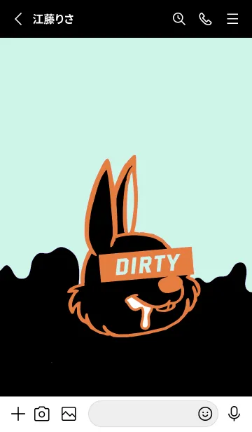 [LINE着せ替え] ダーティ ラビット 114の画像2