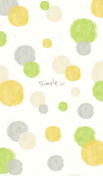 [LINE着せ替え] 水彩円 爽やか23の画像1