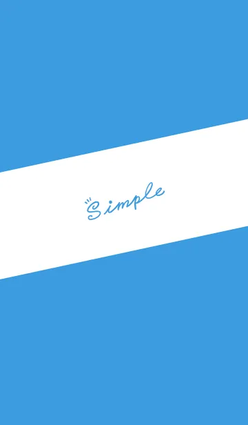 [LINE着せ替え] Simple Lines - Sky Blue. White Jの画像1