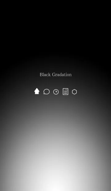 [LINE着せ替え] グラデーション ブラックの画像1