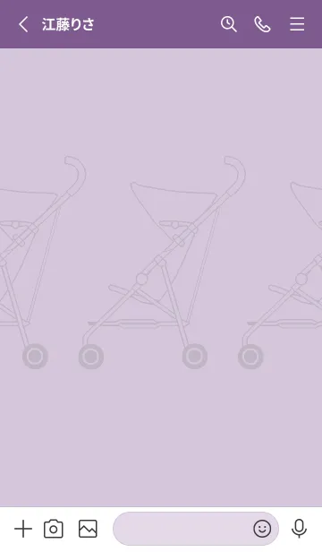 [LINE着せ替え] カラフル ベビーカー Type-B ver.01の画像2